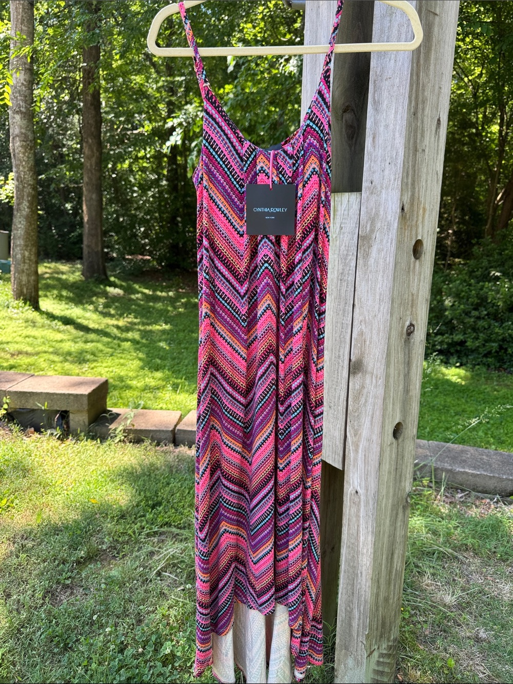 Cynthia Rowley Multicolor Chevron Dress